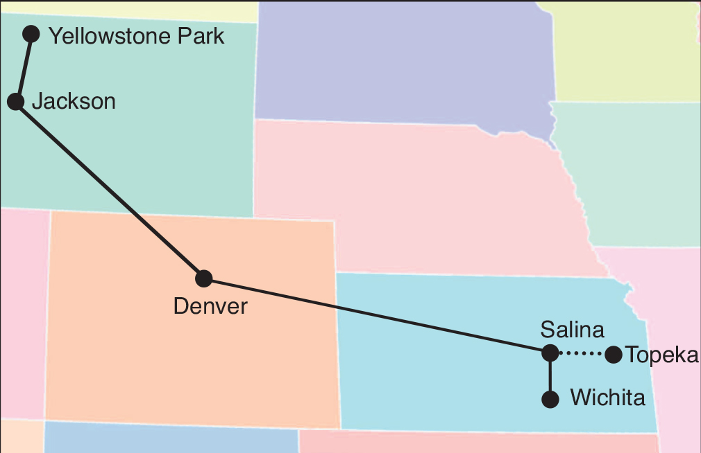 Yellowstone In Winter Tour Map